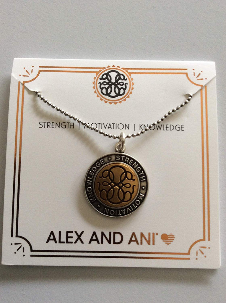 Alex and Ani Women's 20" Two-Tone Path of Life Adjustable Necklace