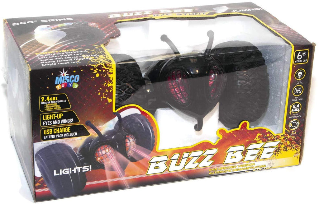 Remote Control Car Buzz Bee Stunt Electric Sport Vehicle Light Up, Flip, Jump