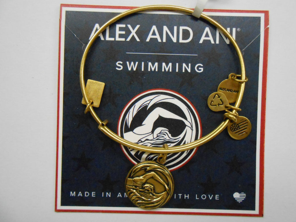 Alex and Ani Team USA Swimming Expandable Bangle Bracelet