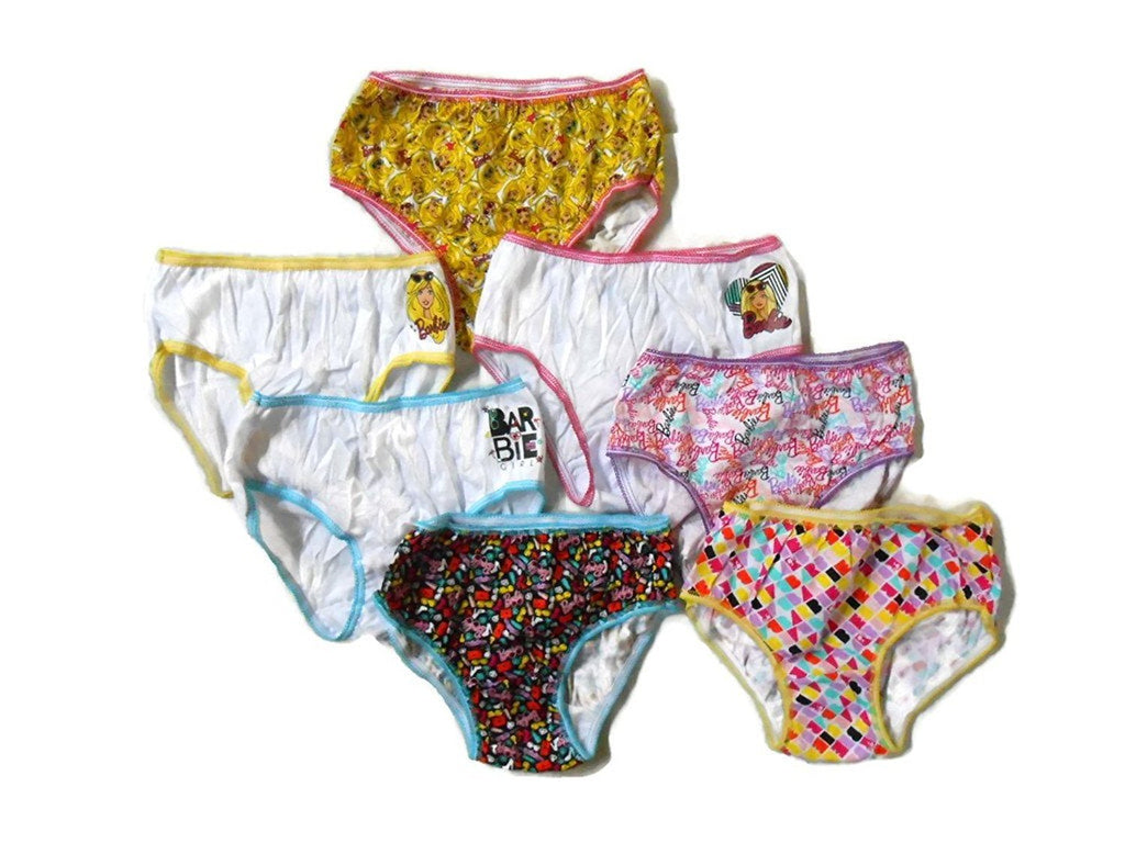 Handcraft Little Girls' Barbie Underwear Set (Pack of 7)