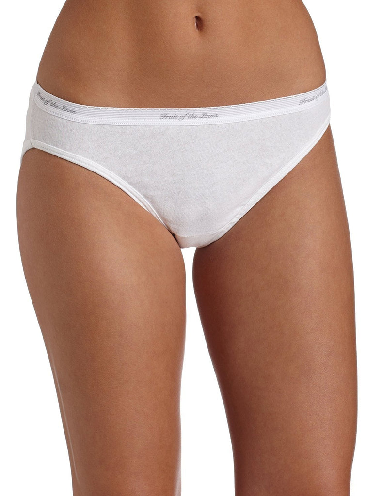 Fruit of the Loom Women's 6-Pack Cotton Bikini Panties