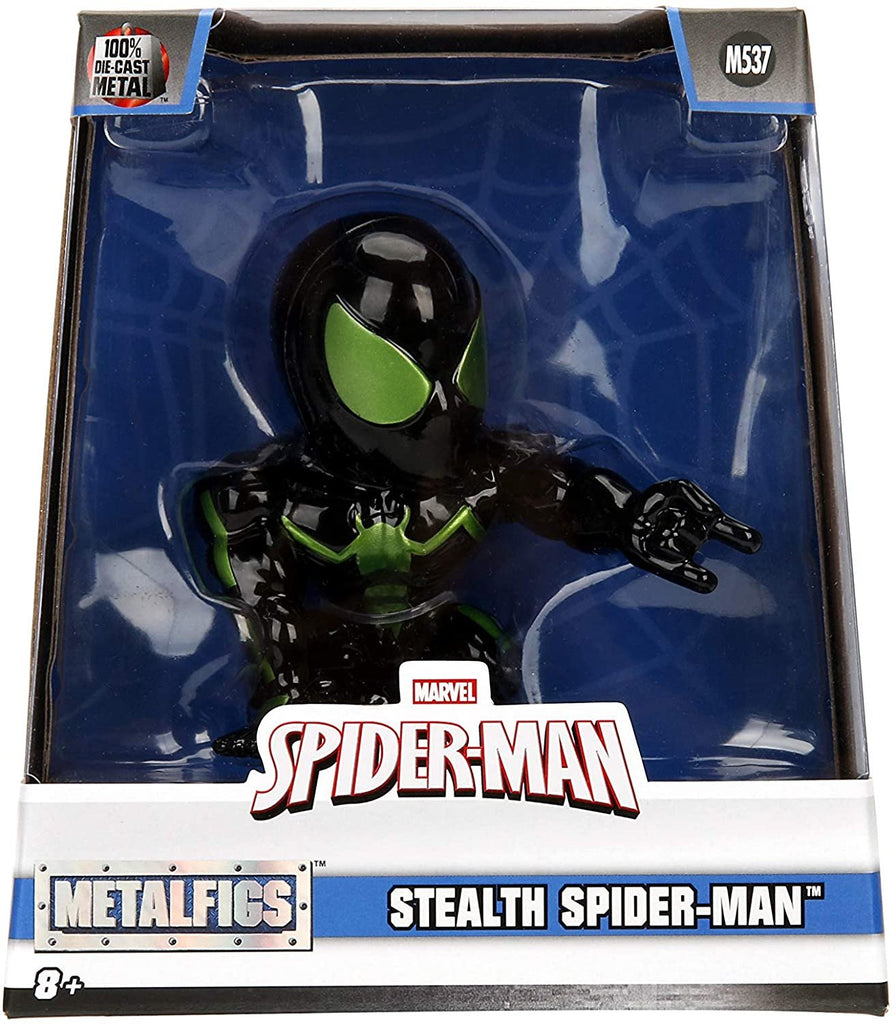 Jada Toys Marvel Stealth Spider-Man diecast Collectible Figure(M537) Black and Green