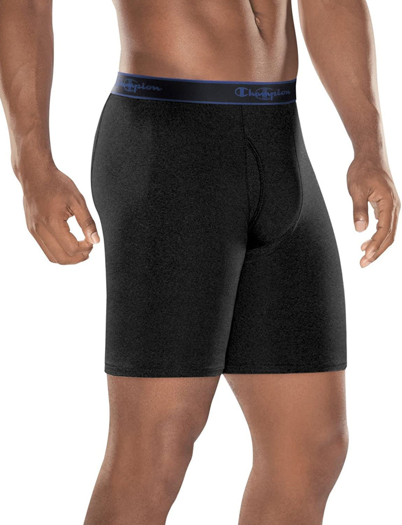 Champion Men's 3-Pack Active Performance Long Leg Boxer Briefs