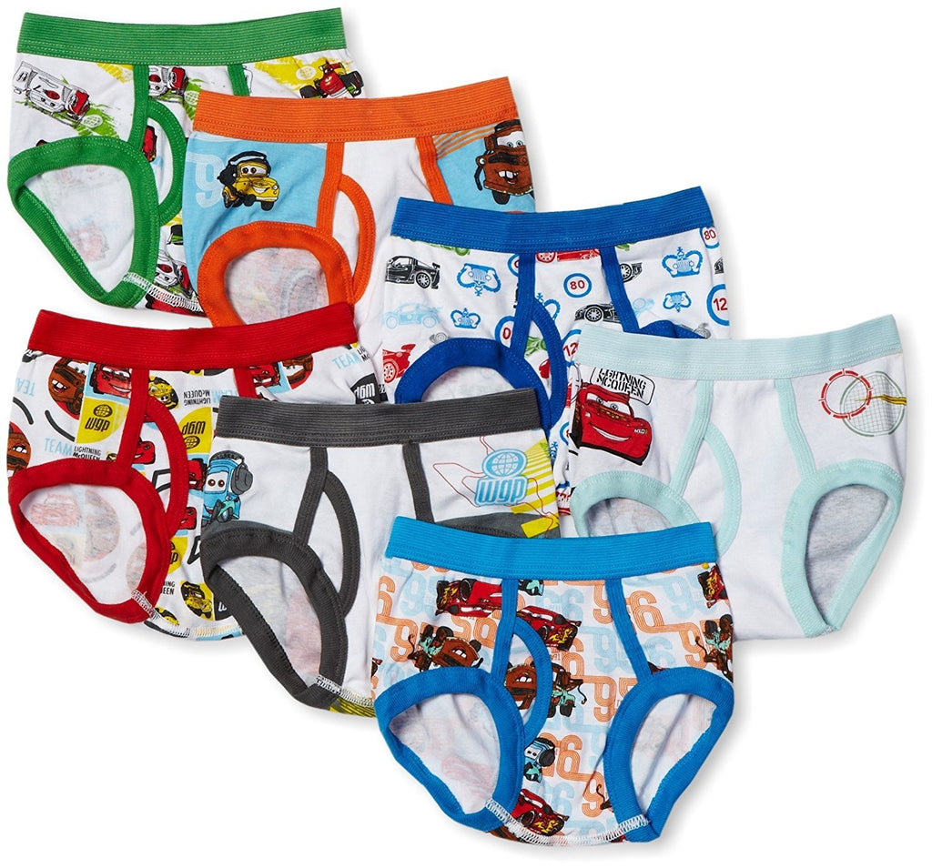 Handcraft Little Boys' Disney Cars 7 Pack Brief