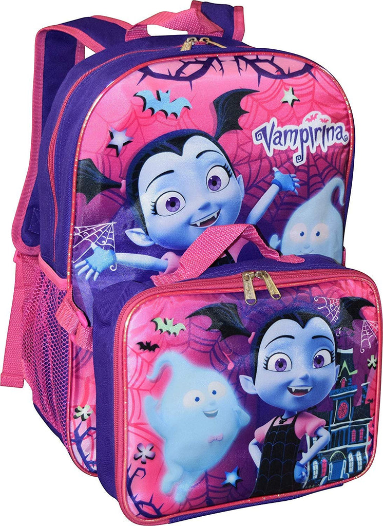 Disney Junior Vampirina 16" Backpack W/Detachable Lunch Box