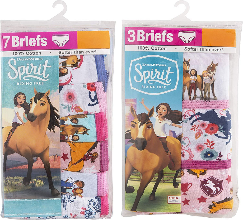 Dreamworks Girls Horse Underwear Multipacks, Spirit 10pk, 6