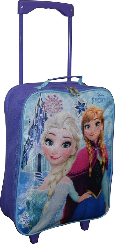 Disney Frozen 15" Collapsible Wheeled Pilot Case - Rolling Luggage Carry-On Elsa Princess