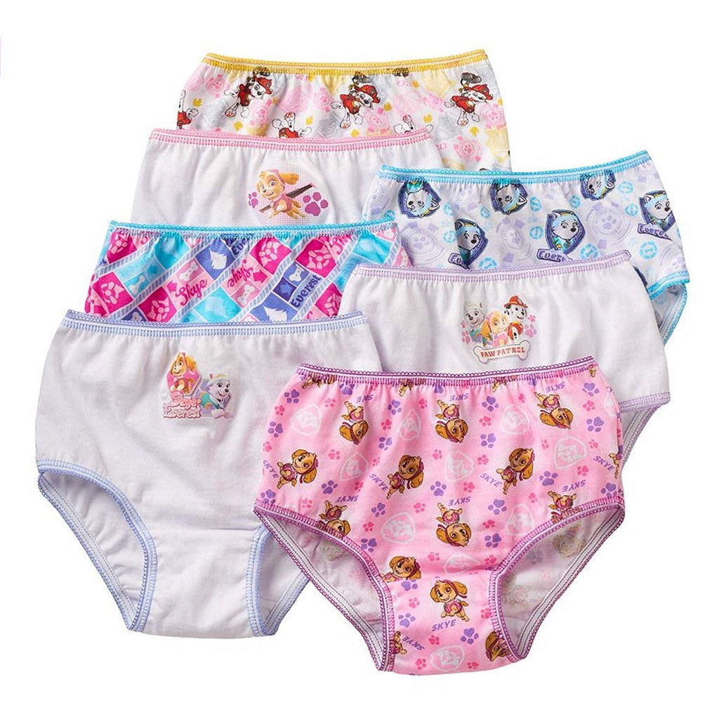 Nickelodeon Paw Patrol 7 Cotton Undies Panties Little Girls Size 6