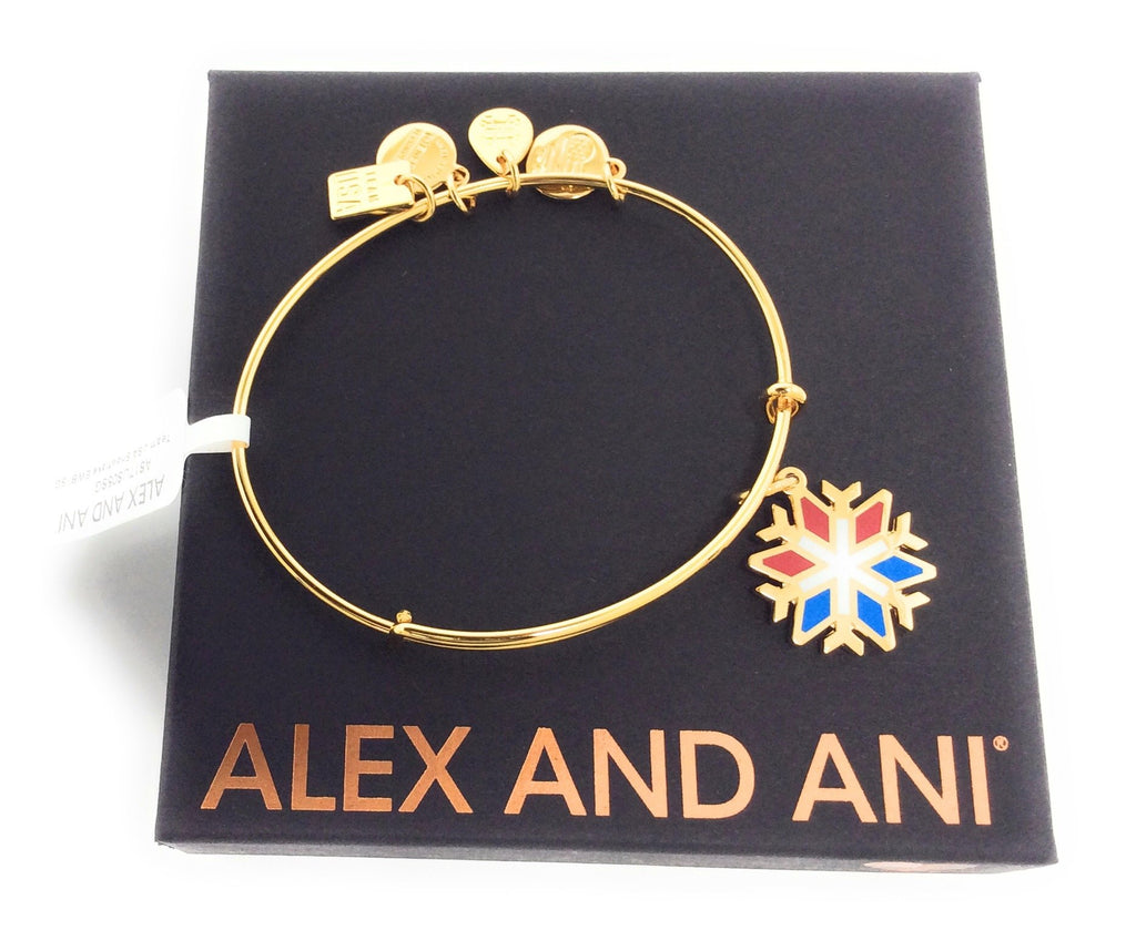 Alex and Ani Snowflake EWB Bangle Bracelet