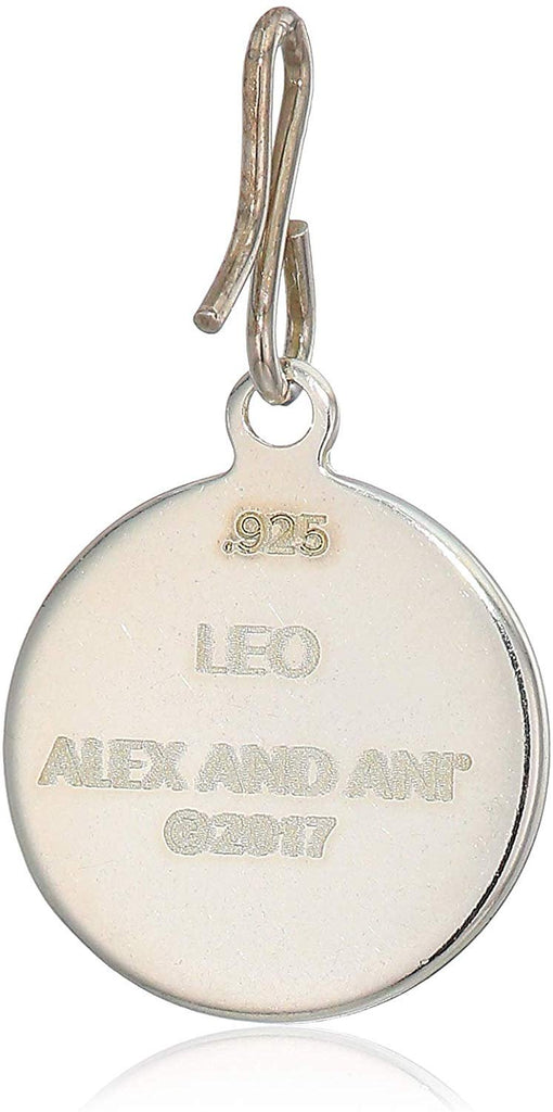 Alex and Ani Women's Etching Charm Leo Small Sterling Silver, Expandable