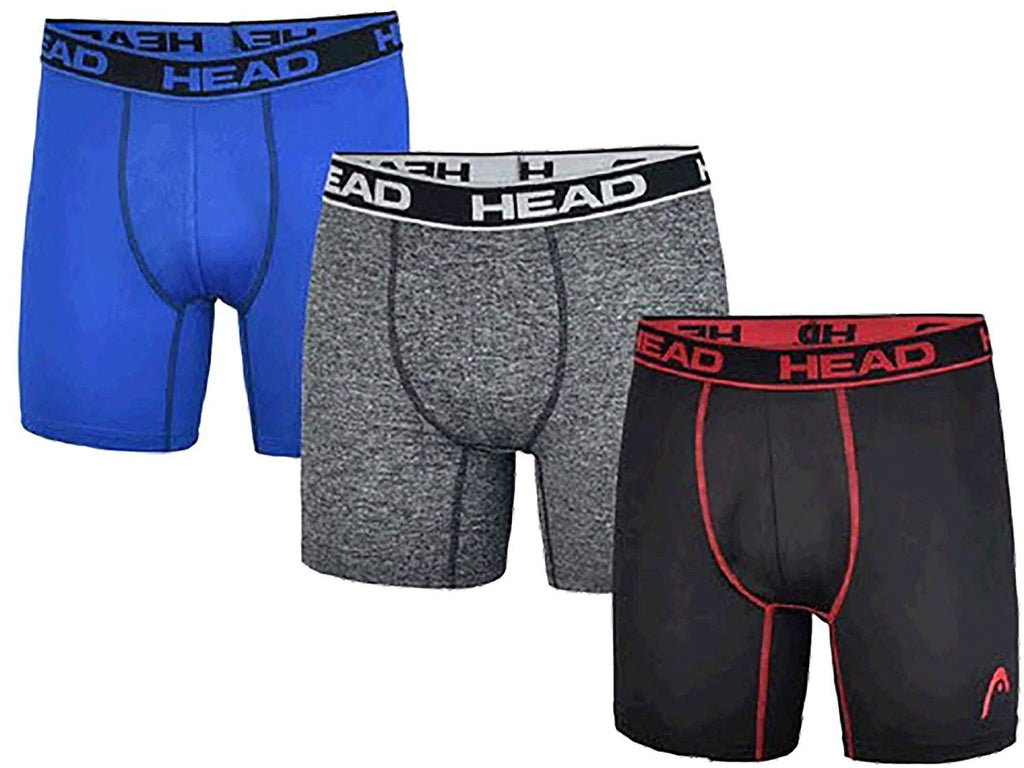 HEAD Mens Performance Underwear 3PACK Boxer Briefs