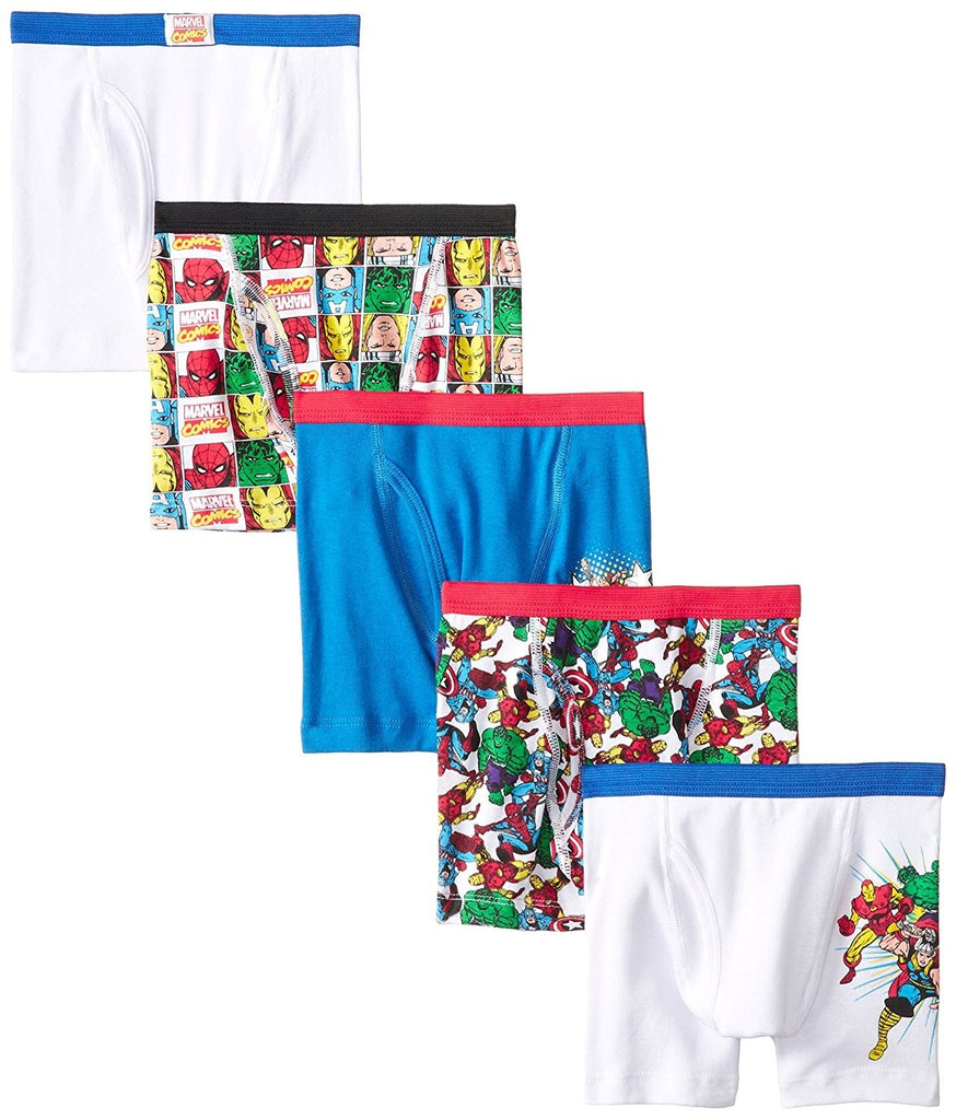 Marvel Boys' Superhero 5 Pack Boxer Brief