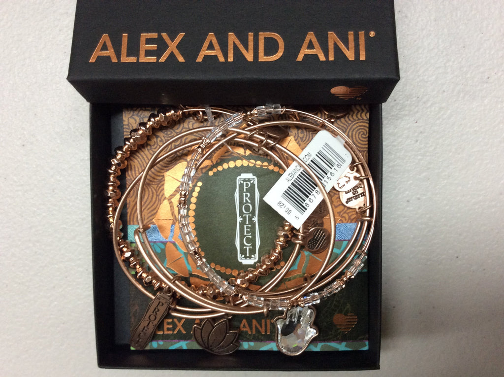 Alex and Ani Women's Crystal Infusion Protect Set of 5