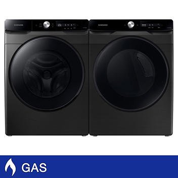 Samsung 4.5 cu. ft. Front Load Washer and 7.5 cu. ft. Smart Dial GAS Dryer with Super Speed Dry and Wash Laundry Package WF45A6400AV DVG45A6400V