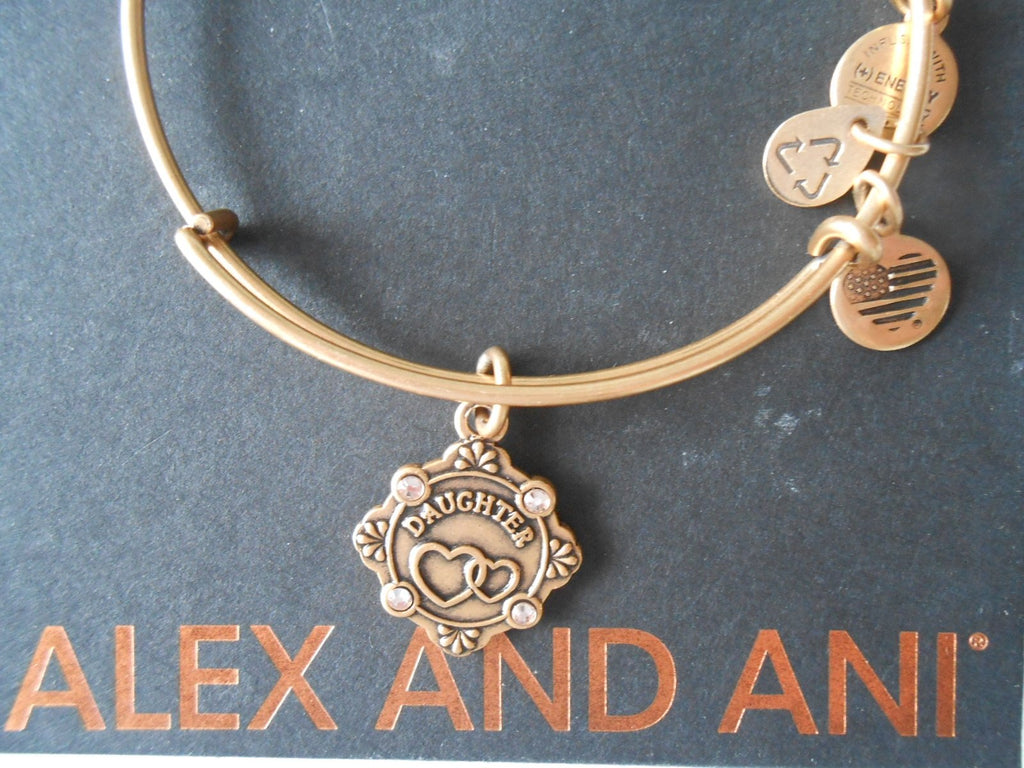 Alex and Ani Womens Because I Love You Daughter III Bangle