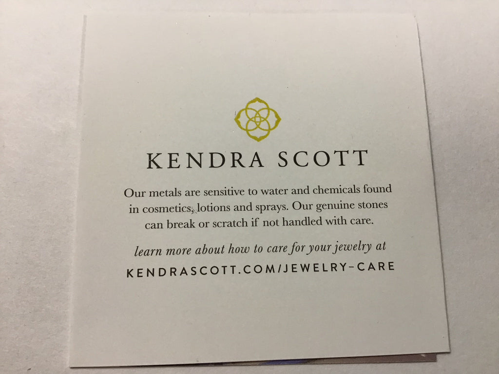 Kendra Scott Women's Long Pendant Necklace, Gold Bronze Veined Teal