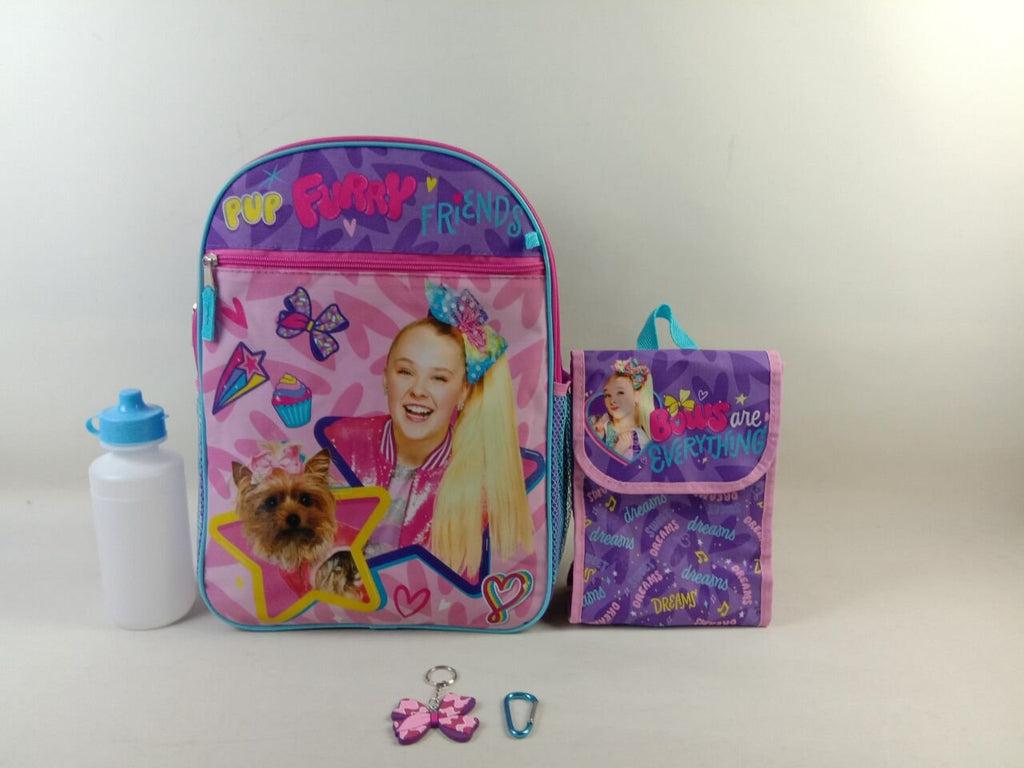 JoJo Backpack, Lunch Bag, Water Bottle 5-Piece Combo Set