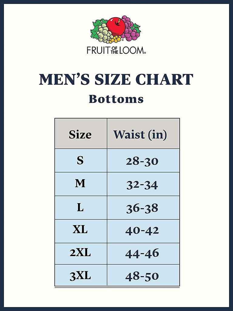 Fruit of the Loom Men's 4 Pack Extended Size Boxers