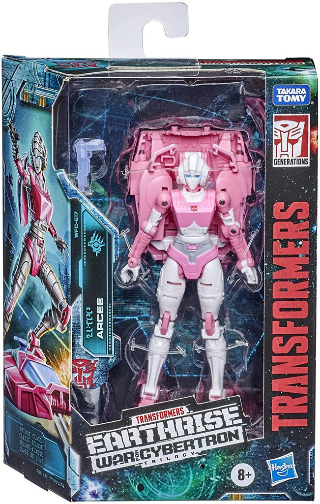 Transformers Toys Generations War for Cybertron: Earthrise Deluxe WFC-E17 Arcee Action Figure - Kids Ages 8 and Up, 5.5-inch