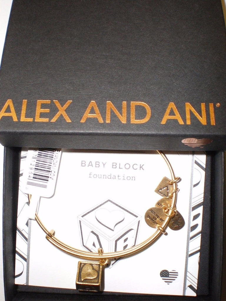 Alex and Ani Charity by Design Baby Block Bangle Bracelet