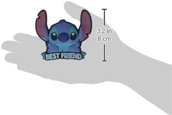 Disney Stitch Best Friend Soft Touch PVC Magnet Novelty Collectible, 3"