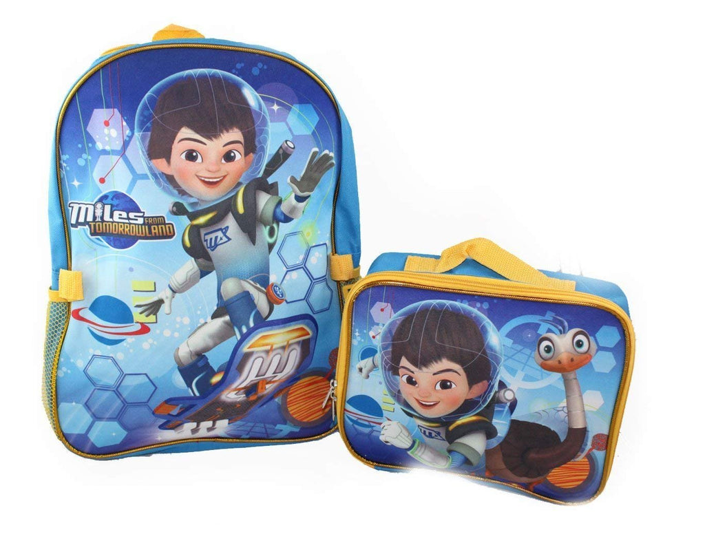 Miles from Tomorrowland "Pet Ostrich" Backpack with Lunchbox - blue/multi, one size