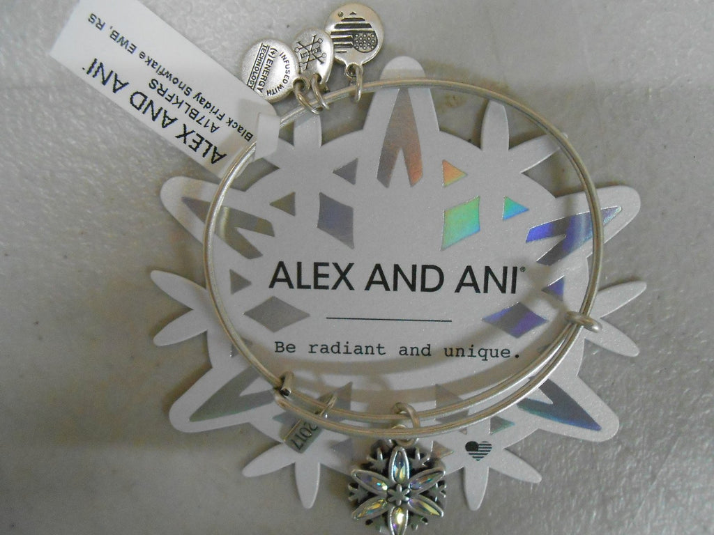 Alex and Ani Womens Limited Edition Snowflake Bangle