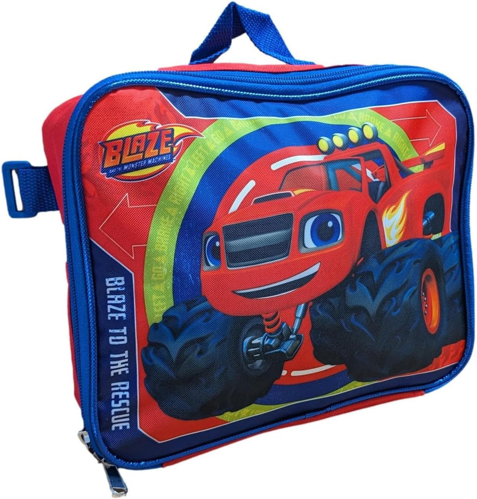 Ruz Blaze the Monster Machine Full Size 16 Inch Backpack with Detachable Lunch Box