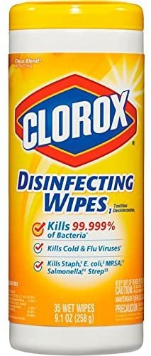Performance Plus Clorox Disinfecting Wipes — 12-Pack of 35-Ct. Canisters, Lemon Fresh, Model# 01594