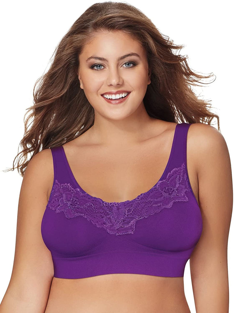 JUST MY SIZE Women's Pure Comfort Lace Bra
