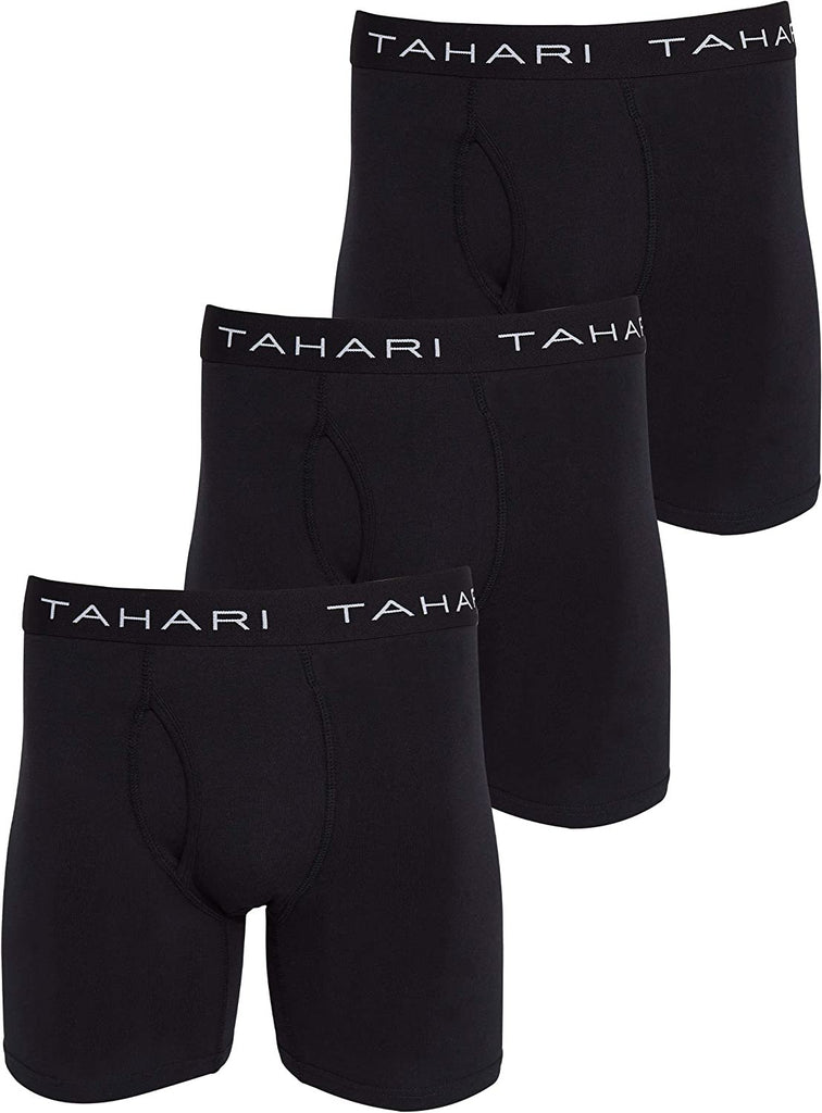 Tahari Mens Underwear Multi Pack Premium Comfort Cotton Boxer Brief Set S,M,L,XL