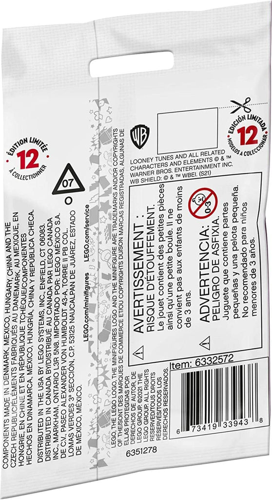 LEGO Minifigures Looney Tunes 66667 Building Kit; Cool Toys to Add Fun Action to Sets; an Awesome Collectible Gift for Looney Tunes Fans or Kids of Any Age, New 2021 (6 Pack)
