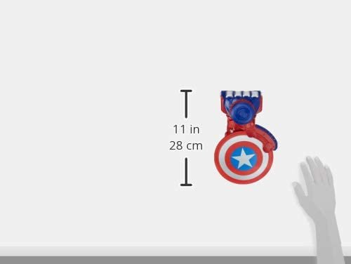 Avengers NERF Power Moves Marvel Captain America Shield Sling NERF Disc-Launching Toy for Kids Roleplay, Toys for Kids Ages 5 and Up