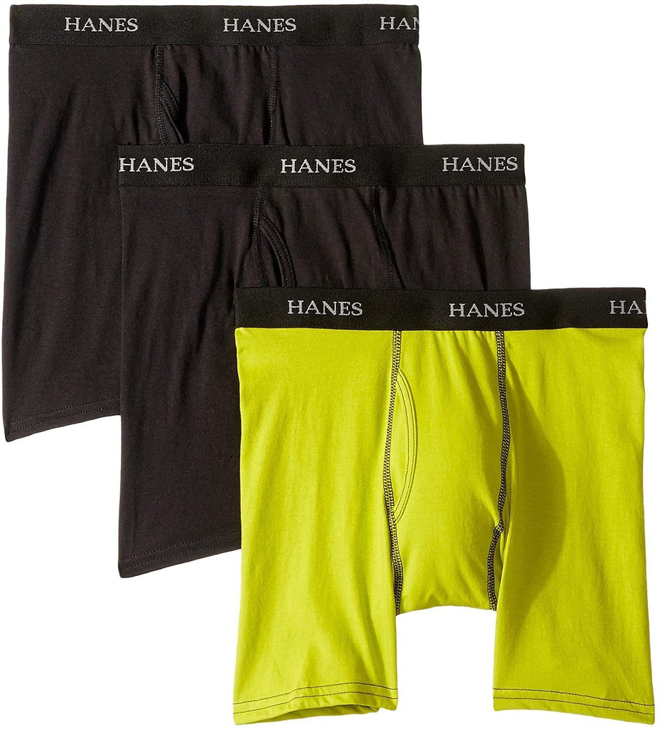 Hanes Boy's Platinum Cotton Boxer Brief (Big Kids) Assorted SM (Waist 21-23")