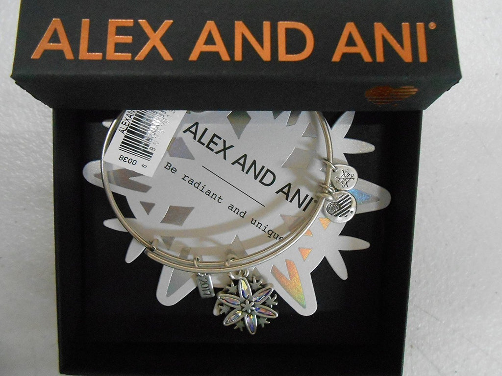 Alex and Ani Womens Limited Edition Snowflake Bangle