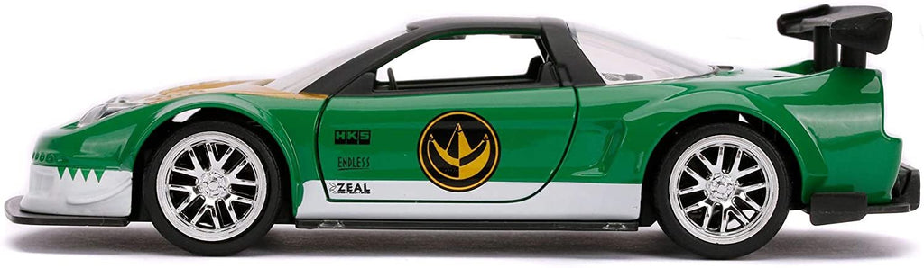 Jada Toys Power Rangers 1:32 Green Ranger 2002 Honda NSX Type-R Die-cast Cars, Toys for Kids and Adults