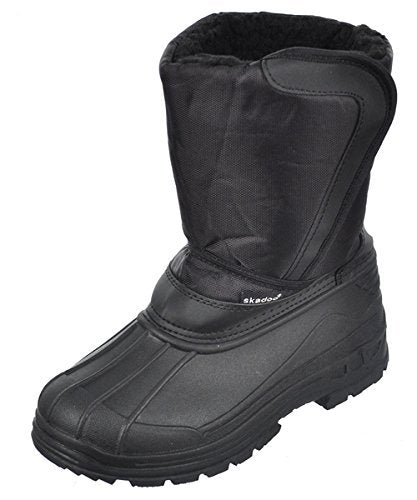 Snowkicks Cold Weather Kids Childrens Snow Boots Unisex (9 M US Toddler, Grey)