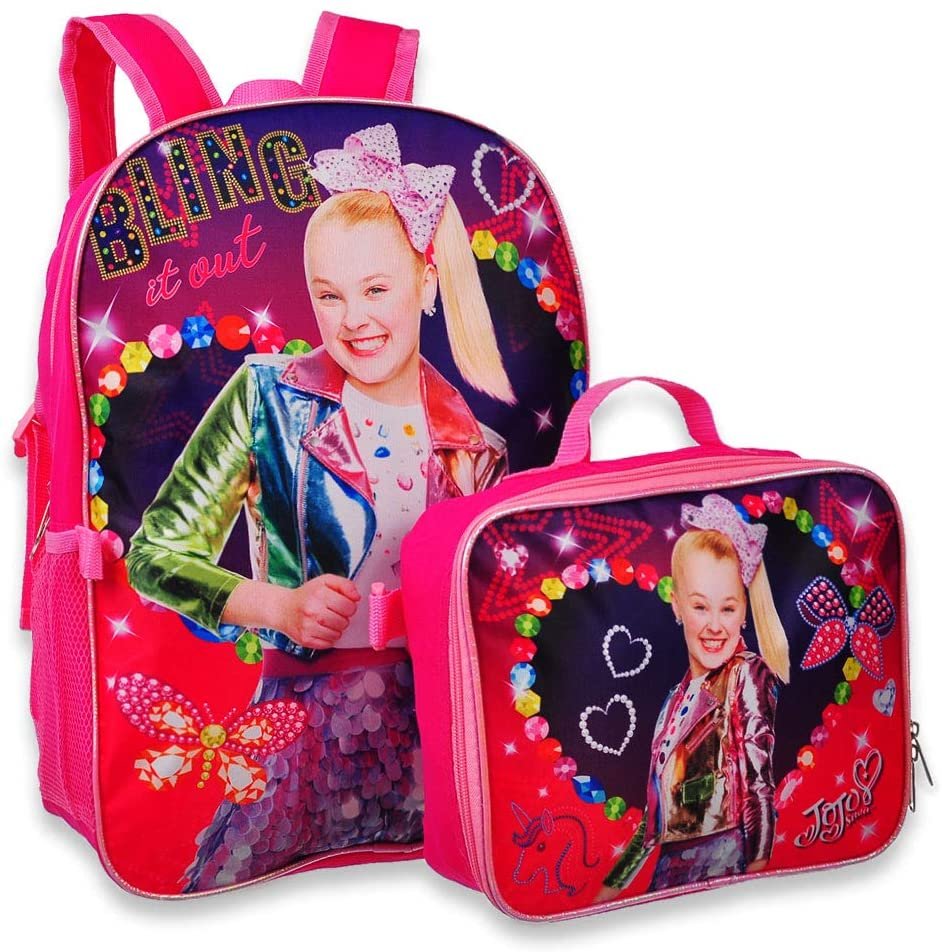 Jojo Siwa Backpack with Insulated Lunchbox - pink multi, one size