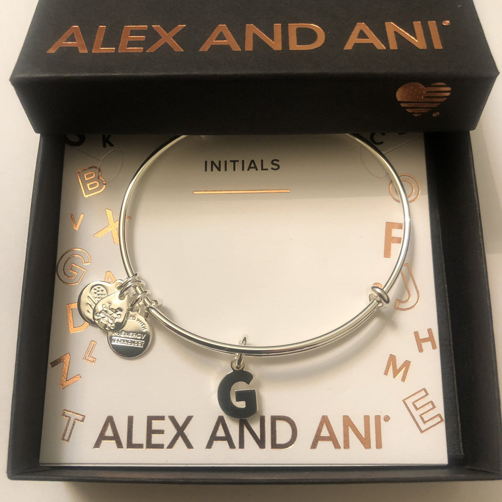 Alex and Ani Initial G III Bangle Bracelet
