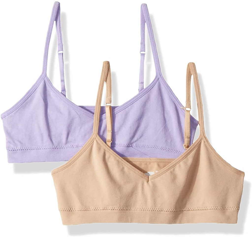 Hanes Big Girl's ComfortFlex Seamless Bralette 2-Pack Bra