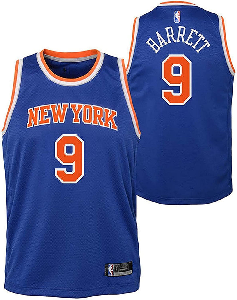 RJ Barrett New York Knicks #9 Blue Infants Toddler Icon Edition Jersey