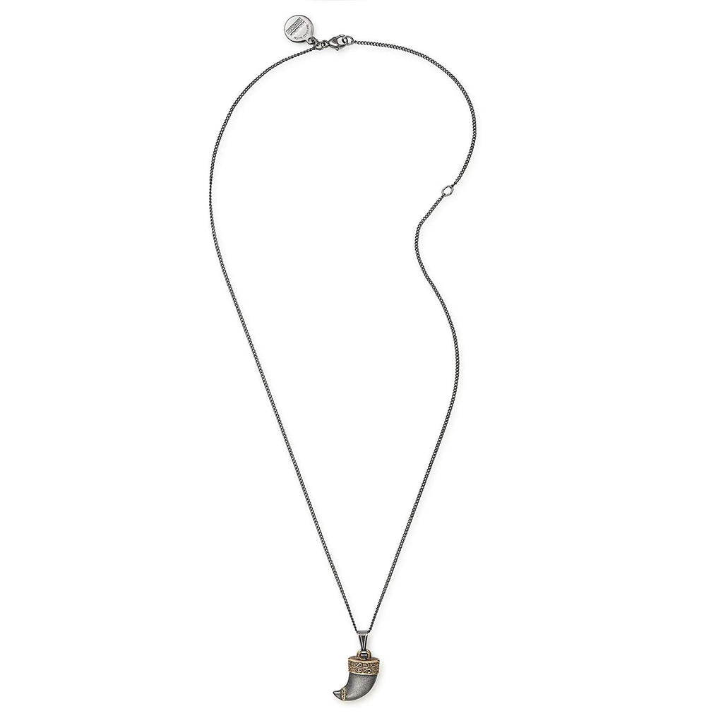 Alex and Ani Womens Tiger's Claw 18" Adjustable Necklace Two-Tone