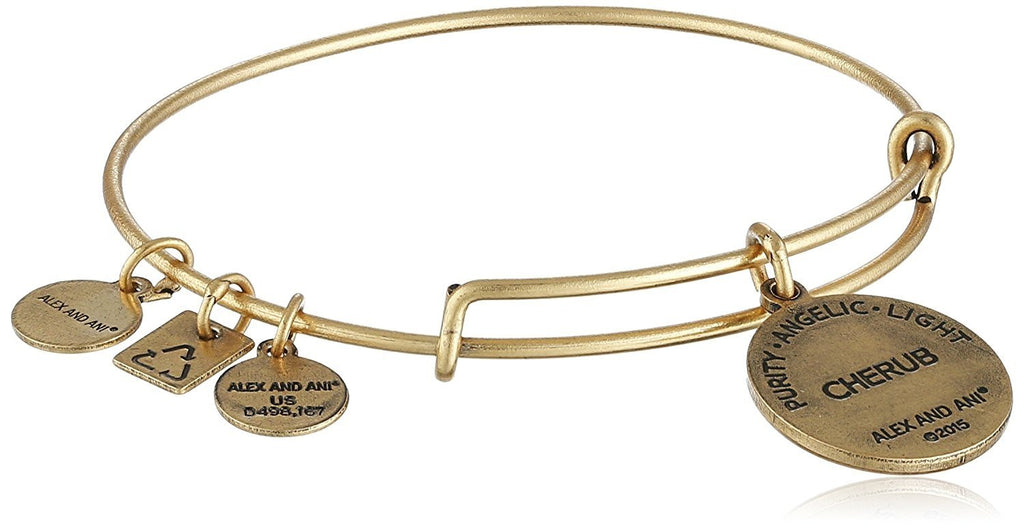 Alex and Ani Women's Charity by Design - Cherub Expandable Charm Bangle Bracelet