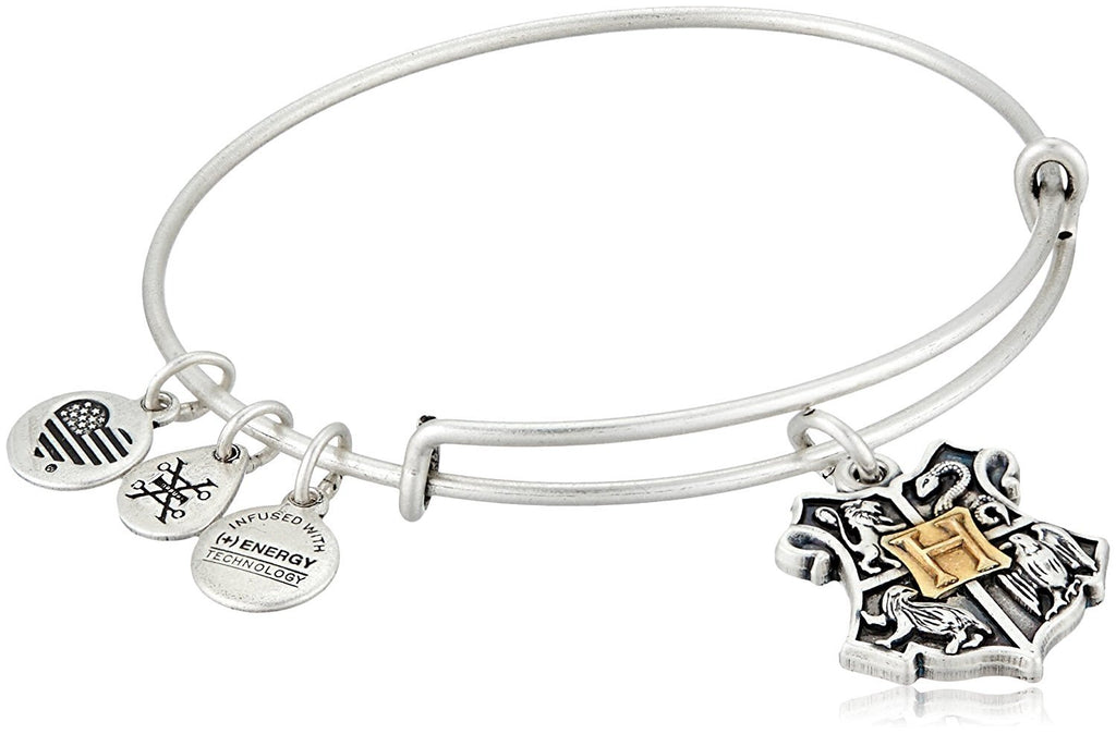 Alex and Ani Womens Harry Potter Hogwarts Two-Tone Bangle