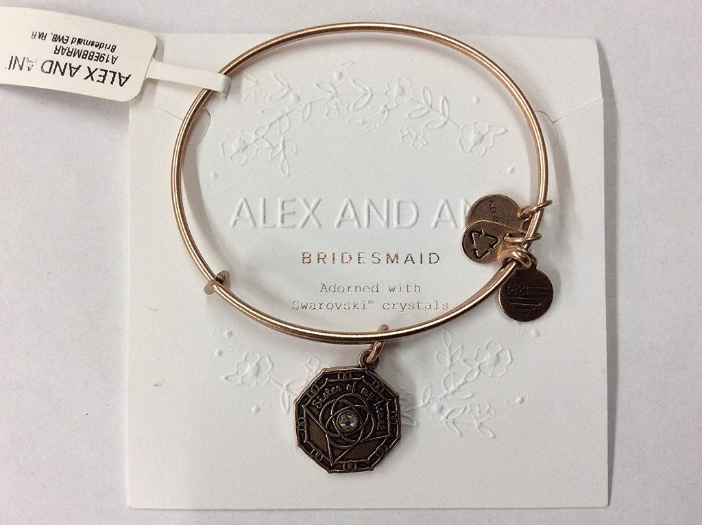 Alex and Ani Bridesmaid Bangle Bracelet Rafaelian Rose Gold NWTBC