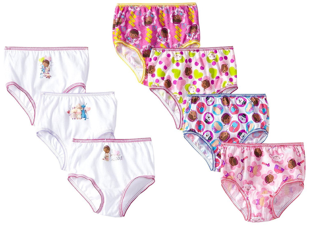 Disney Little Girls'  7-Pack Doc McStuffins  Underwear