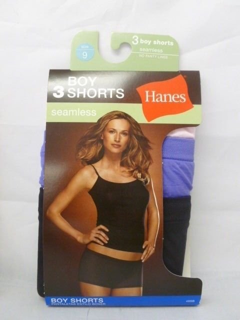 HANES 6-pack LADIES SEAMLESS BOY SHORTS/ BIKINIS/ HIPSTERS Sizes 5-9