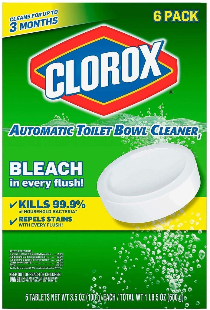 Clorox Automatic Toilet Bowl Cleaner Tablet - 3.5 Ounce, 6 Pack