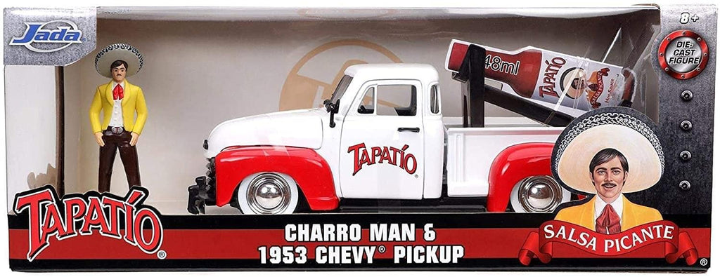 Jada 1:24 Diecast 1953 Chevy Pickup with Tapatio Bottle Holder &Figure