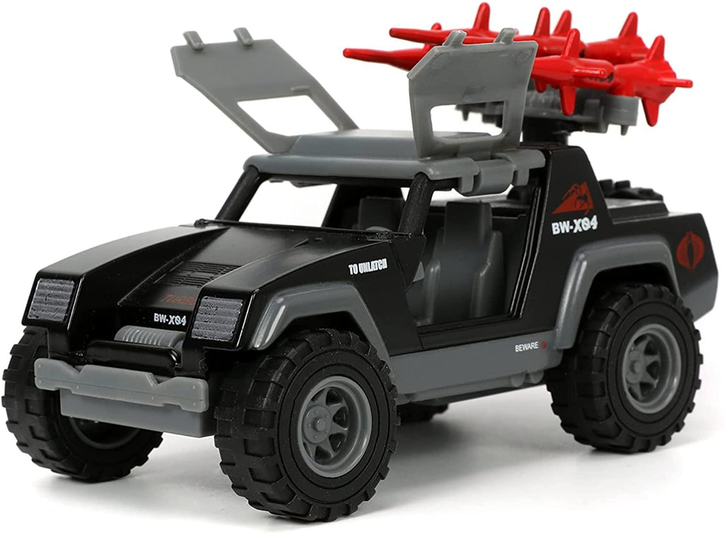 Jada Toys G.I. Joe 1:32 Stinger Die-cast Car with 1.65" Cobra Commander Figure, Toys for Kids and Adults
